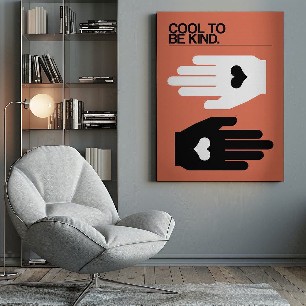 Cool To Be Kind Salmon - Poster / Art Print
