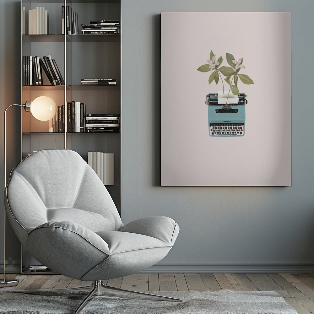 Botanical typewriter - Poster / Art Print
