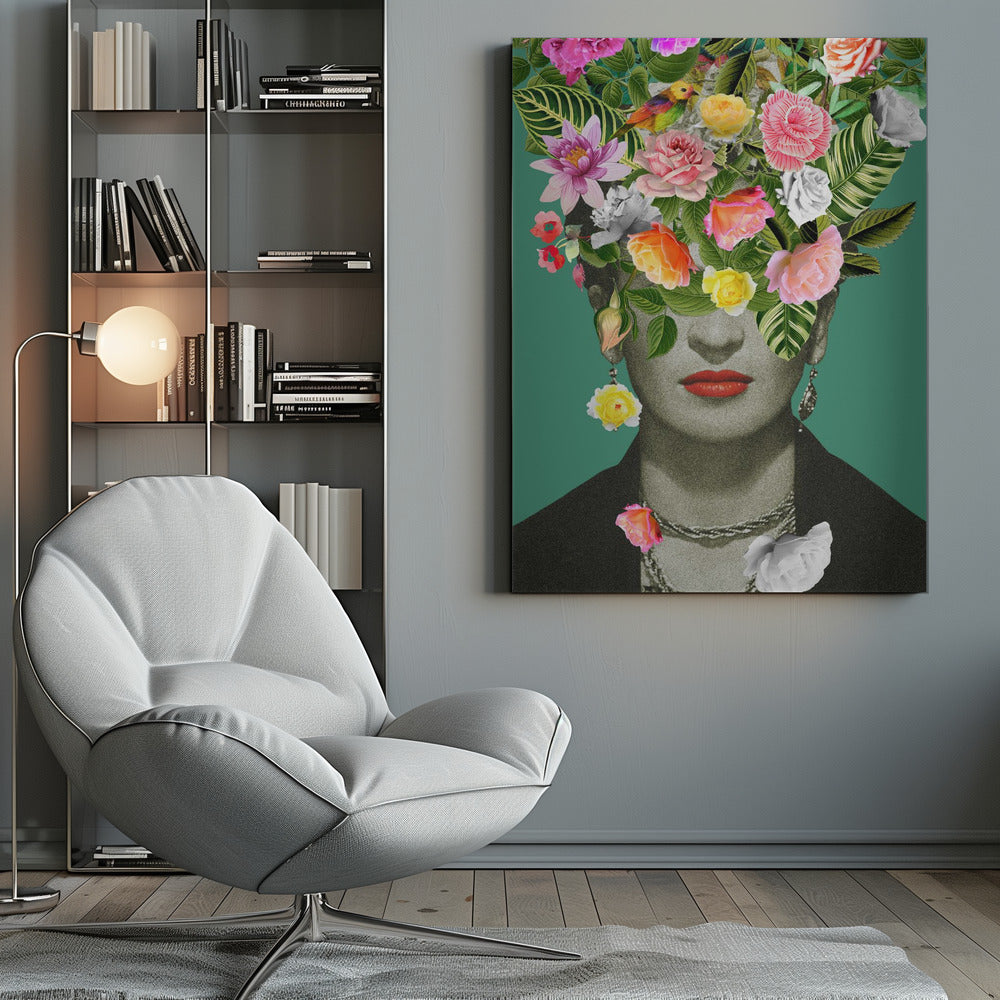 Floral Frida - Poster / Art Print