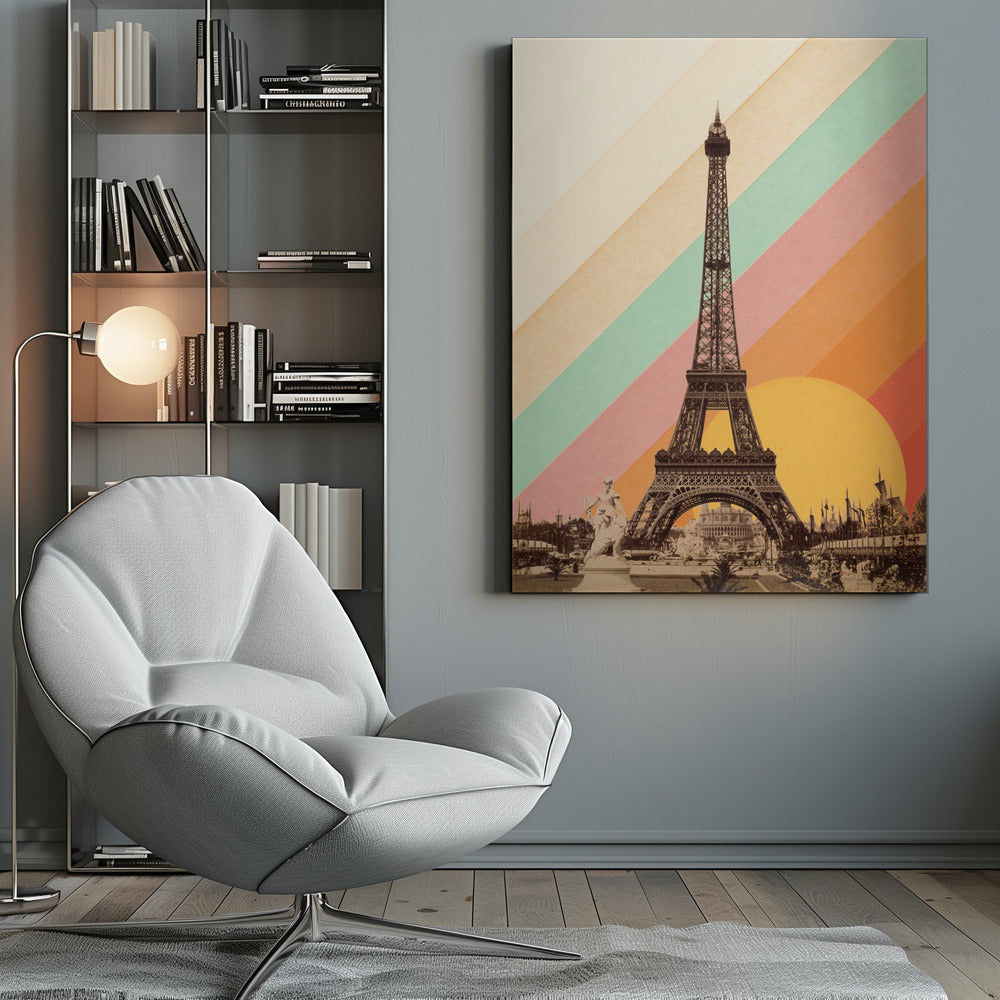 Eiffel Tower Rainbow - Poster / Art Print