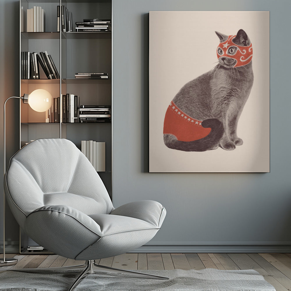 Chat Catcheur - Poster / Art Print