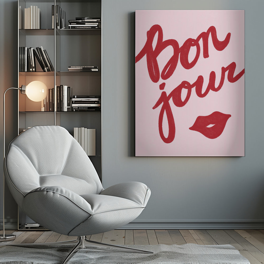 Bonjour Lips - Poster / Art Print