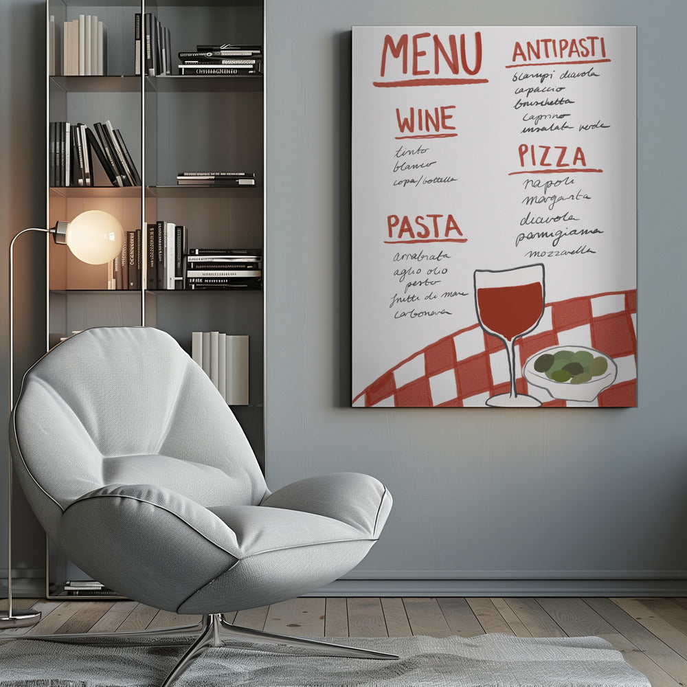Italian Menu - Poster / Art Print