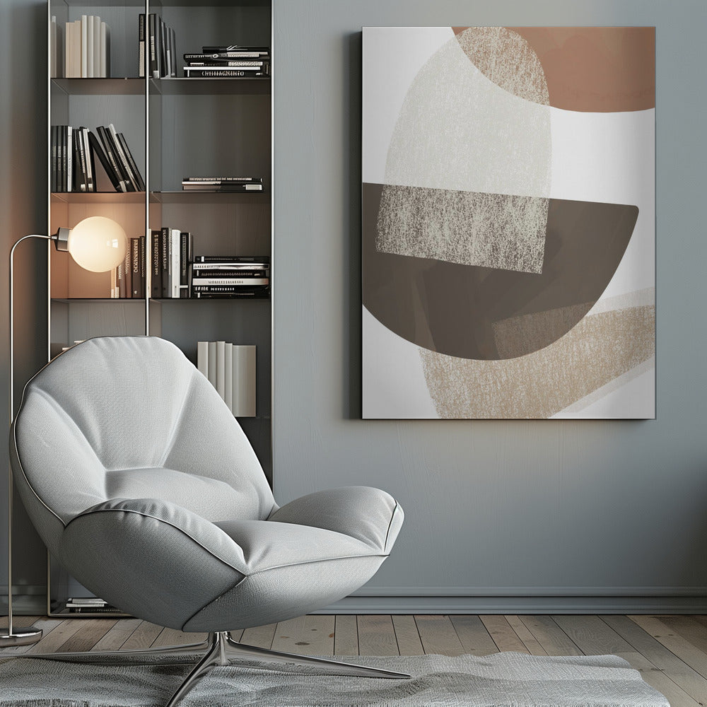Earth Tone Geometric Art - Poster / Art Print
