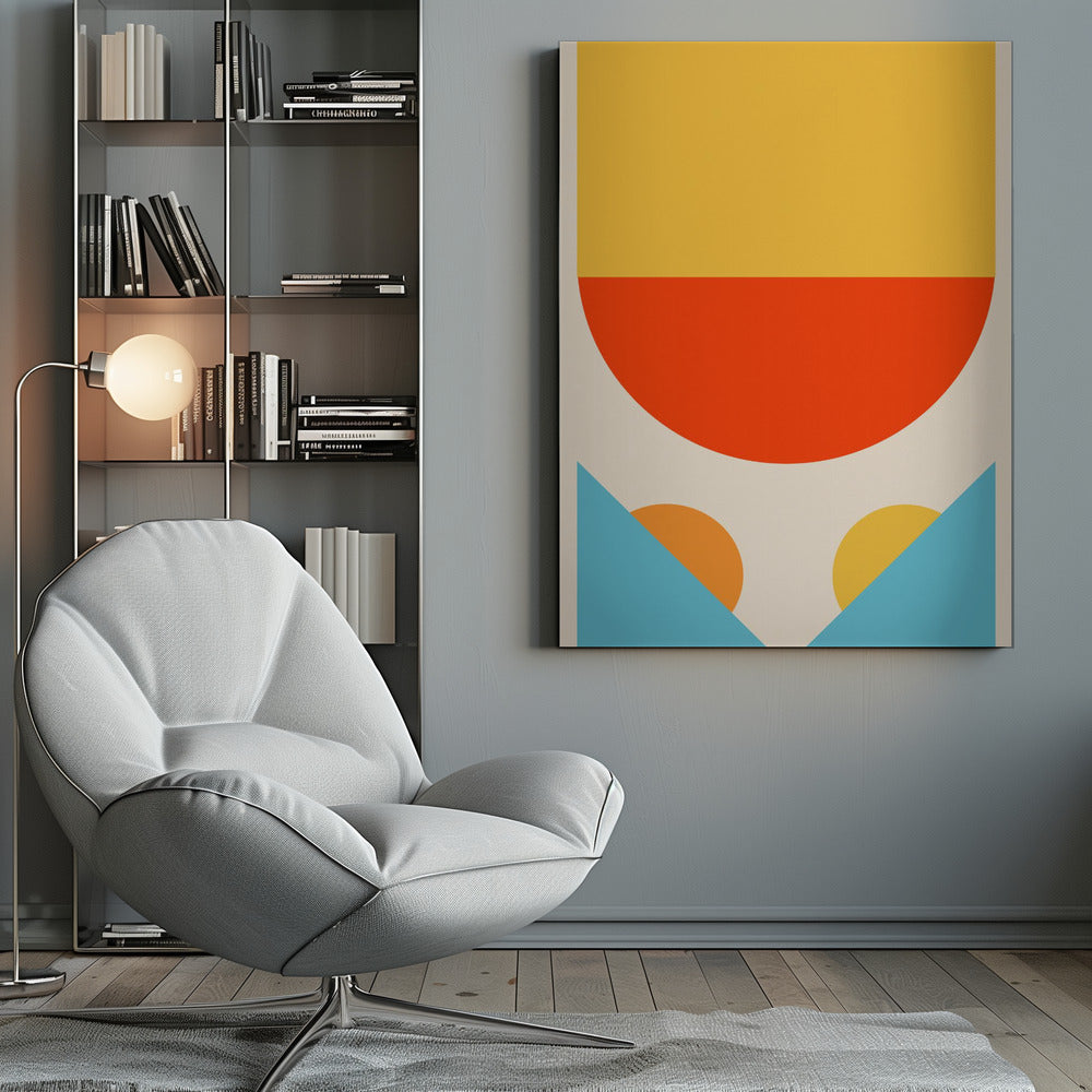 Bright Minimal Shapes Series #1 - Poster / Art Print