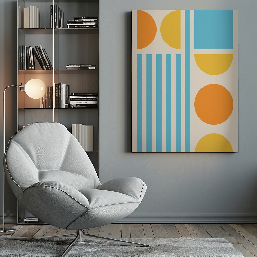 Bright Minimal Shapes Series #3 - Poster / Art Print