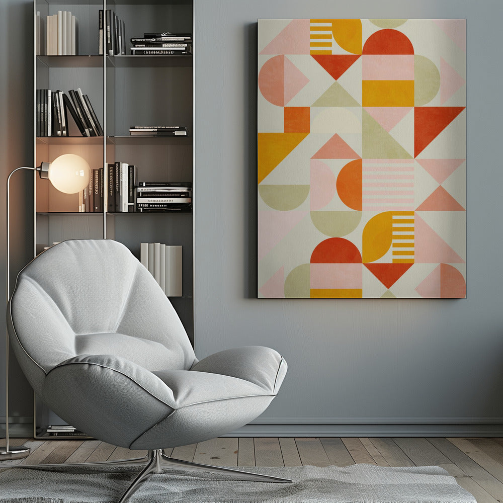 Bauhaus Fun Pastel - Poster / Art Print