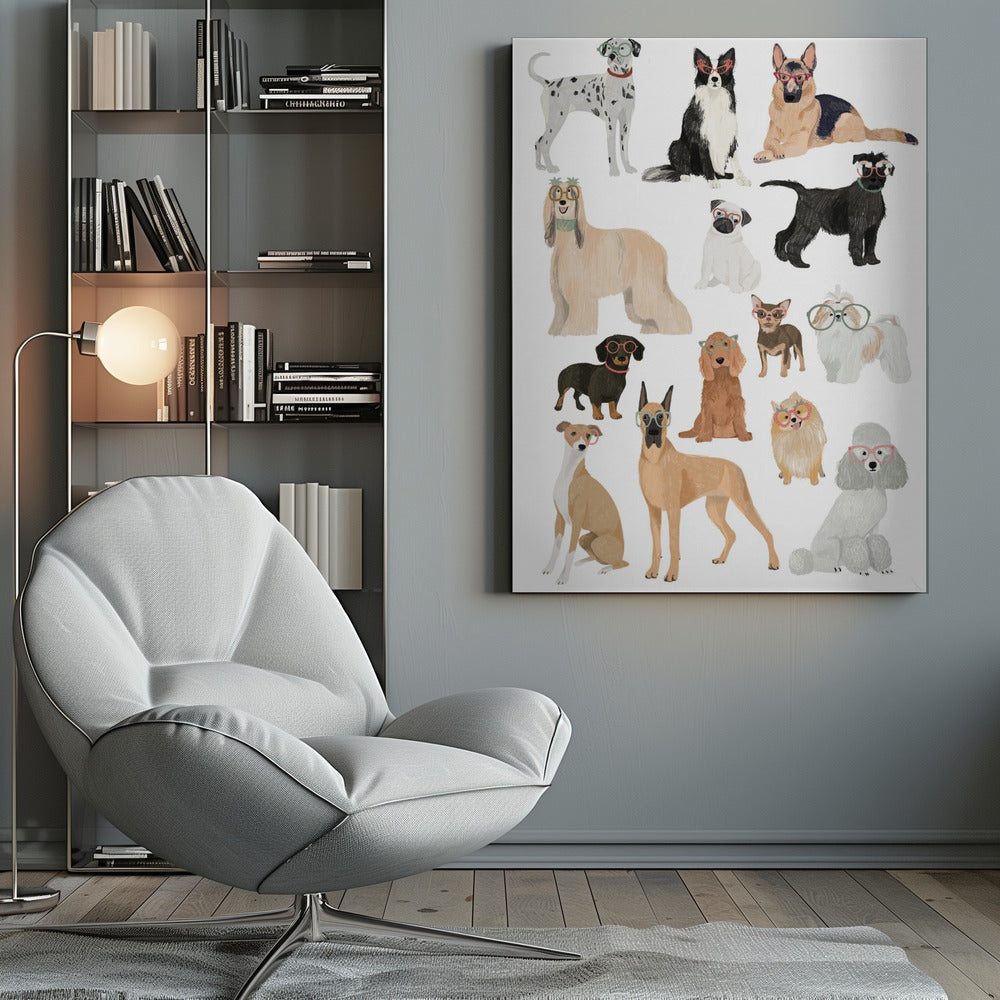 Dogs in glasses Print - Poster / Art Print