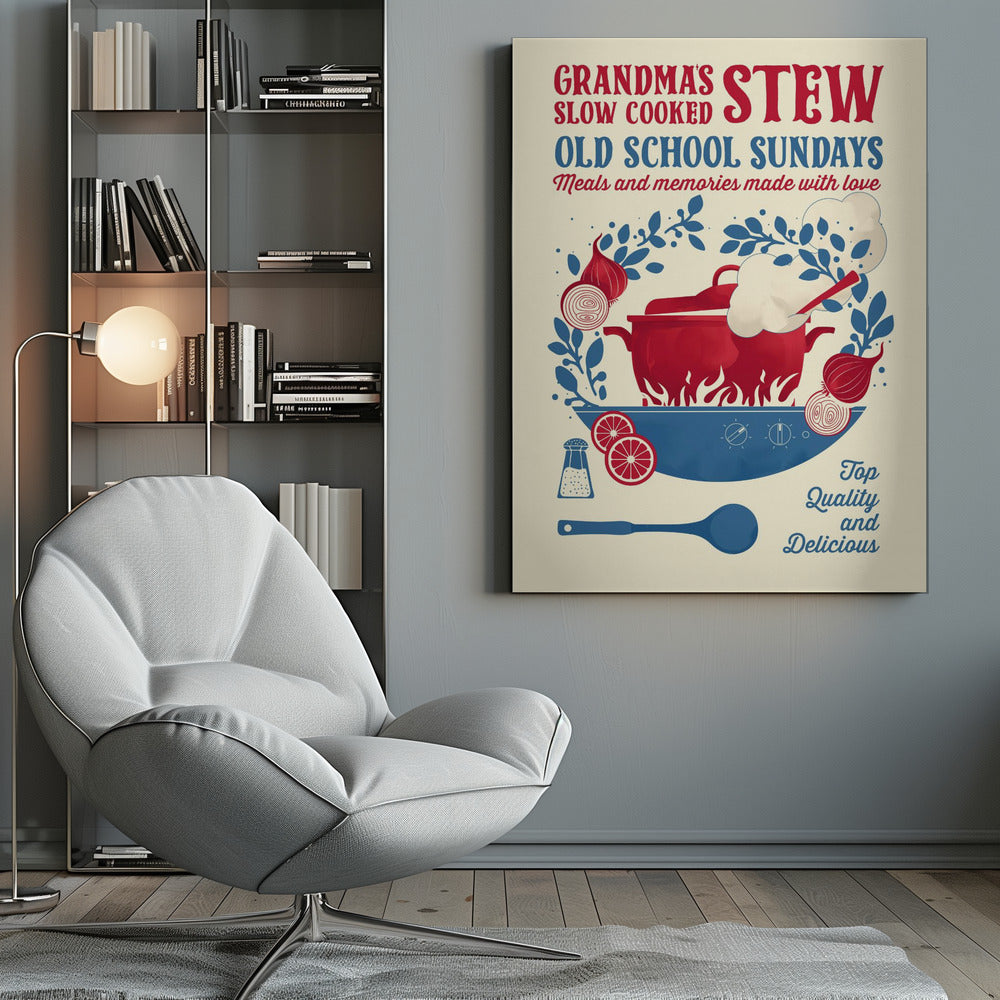 Grandmas Stew kitchen print - Poster / Art Print