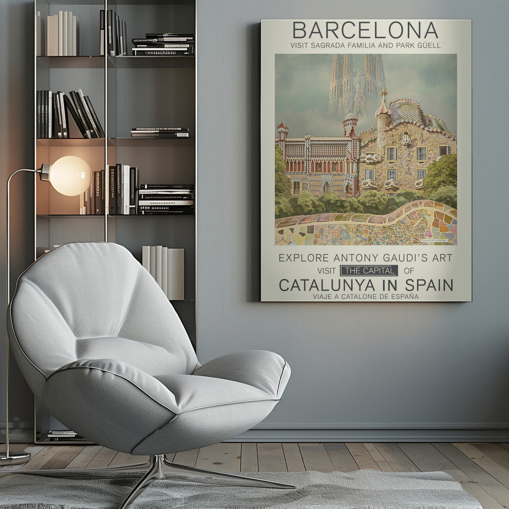Barcelona print - Poster / Art Print
