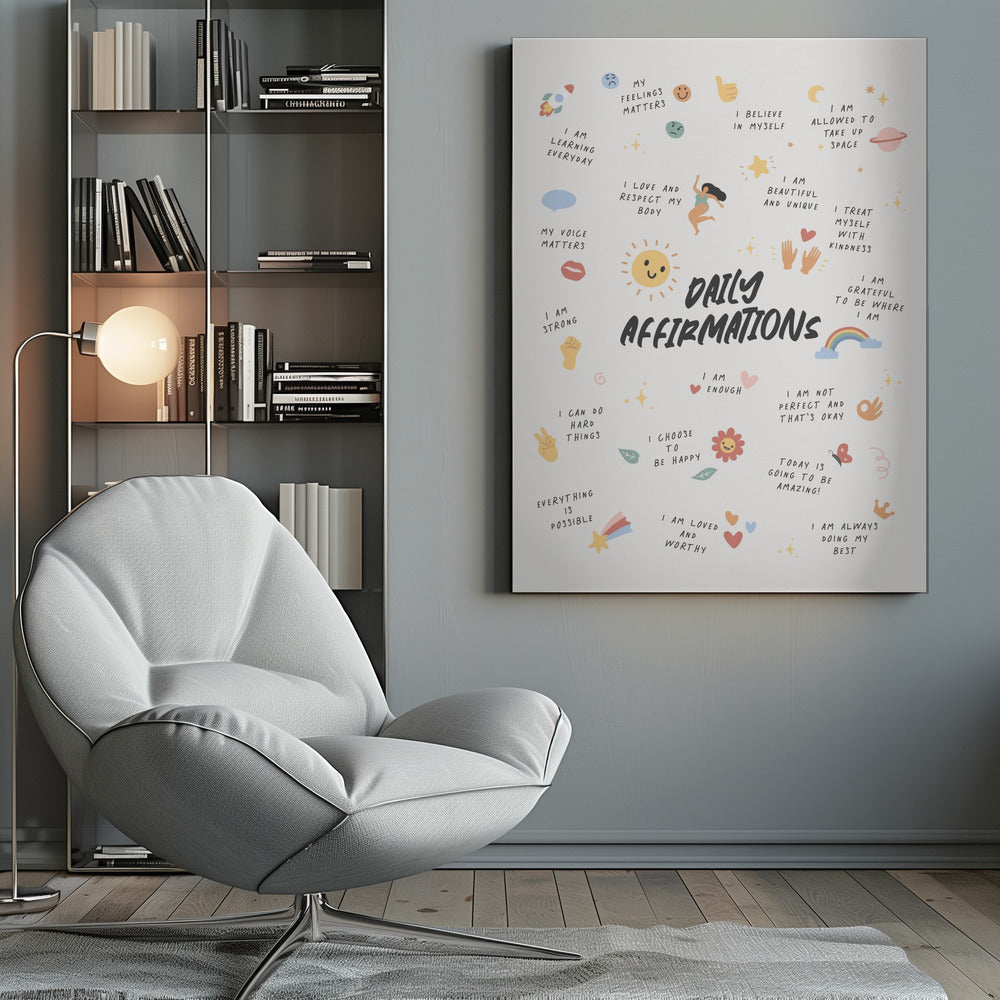 Daily Affirmations No2 - Poster / Art Print