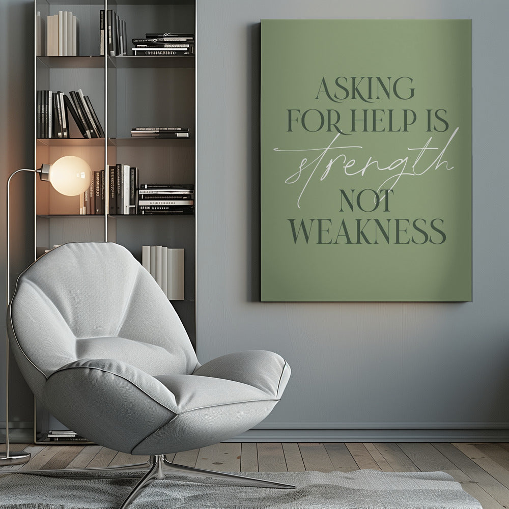 Asking Help - Poster / Art Print