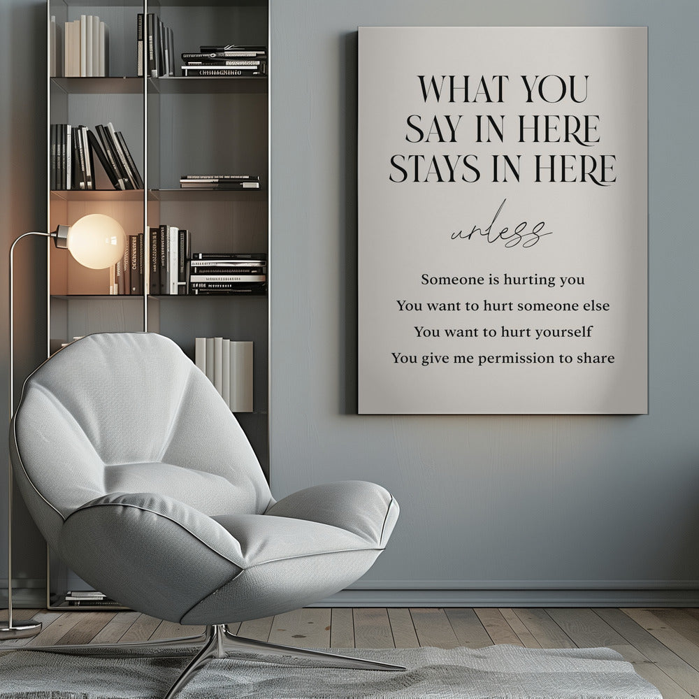 Saysherestayhere - Poster / Art Print