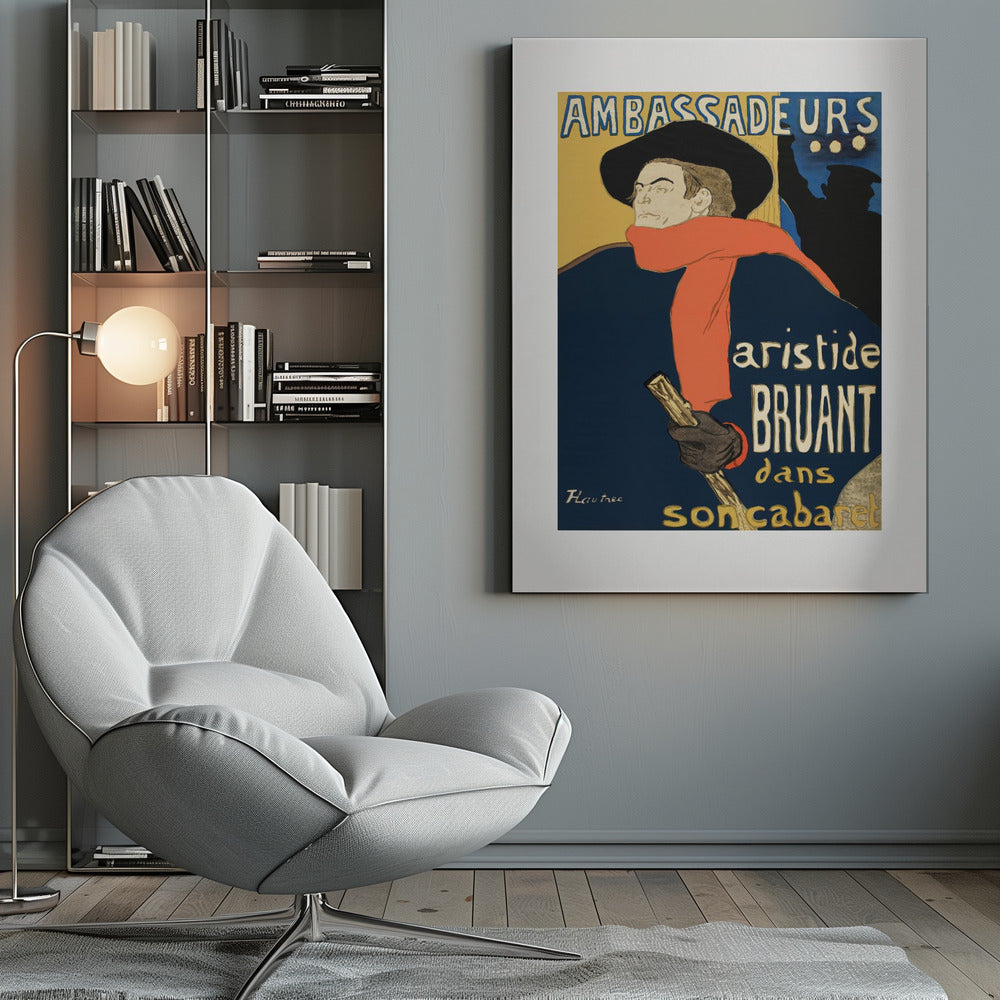 Ambassadeurs Aristide Bruant Dans Son Cabaret (1892) - Poster / Art Print