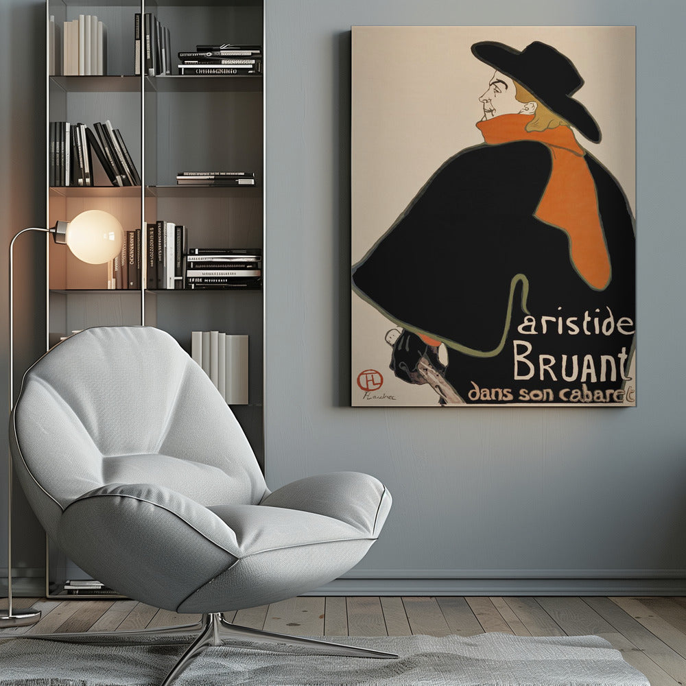 Aristide Bruant In His Cabaret (1893) - Poster / Art Print