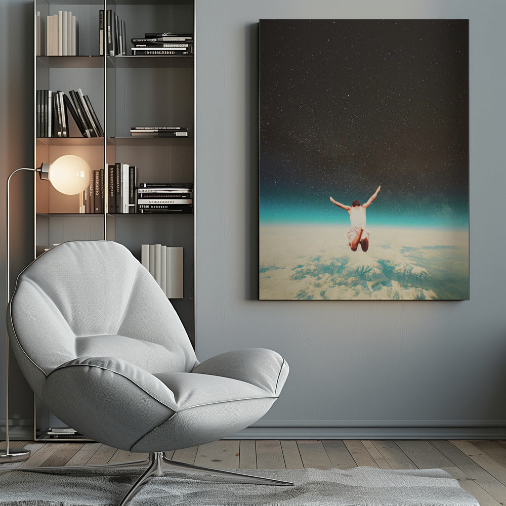 Falling With a Hidden Smile - Poster / Art Print