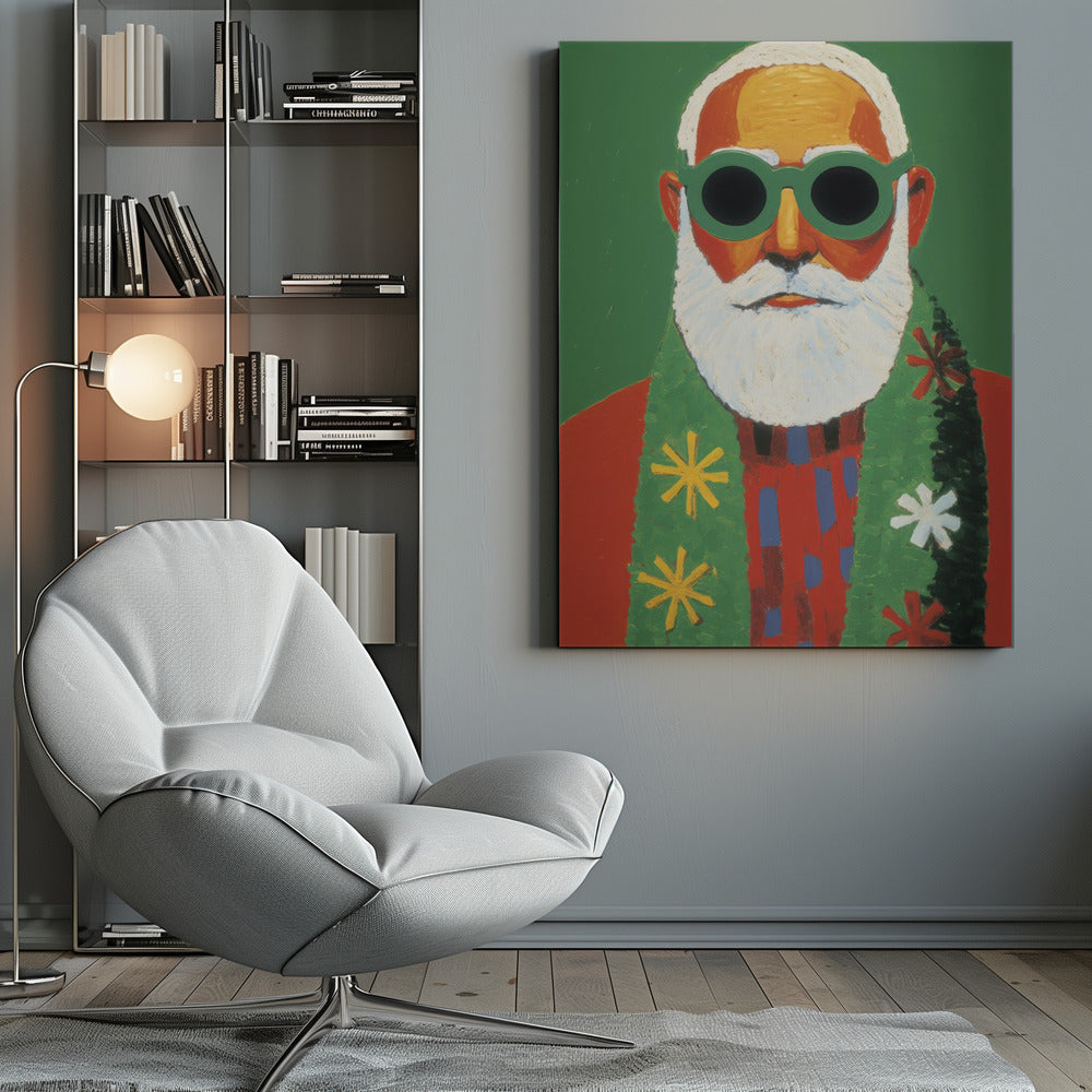 Holiday Santa - Poster / Art Print