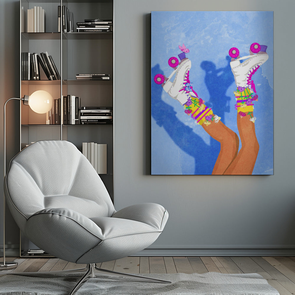 Skate like a Girl - Poster / Art Print