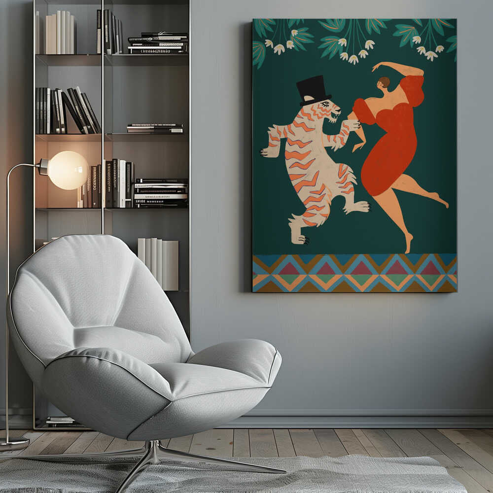 A Date With a Wild Cat - Poster / Art Print