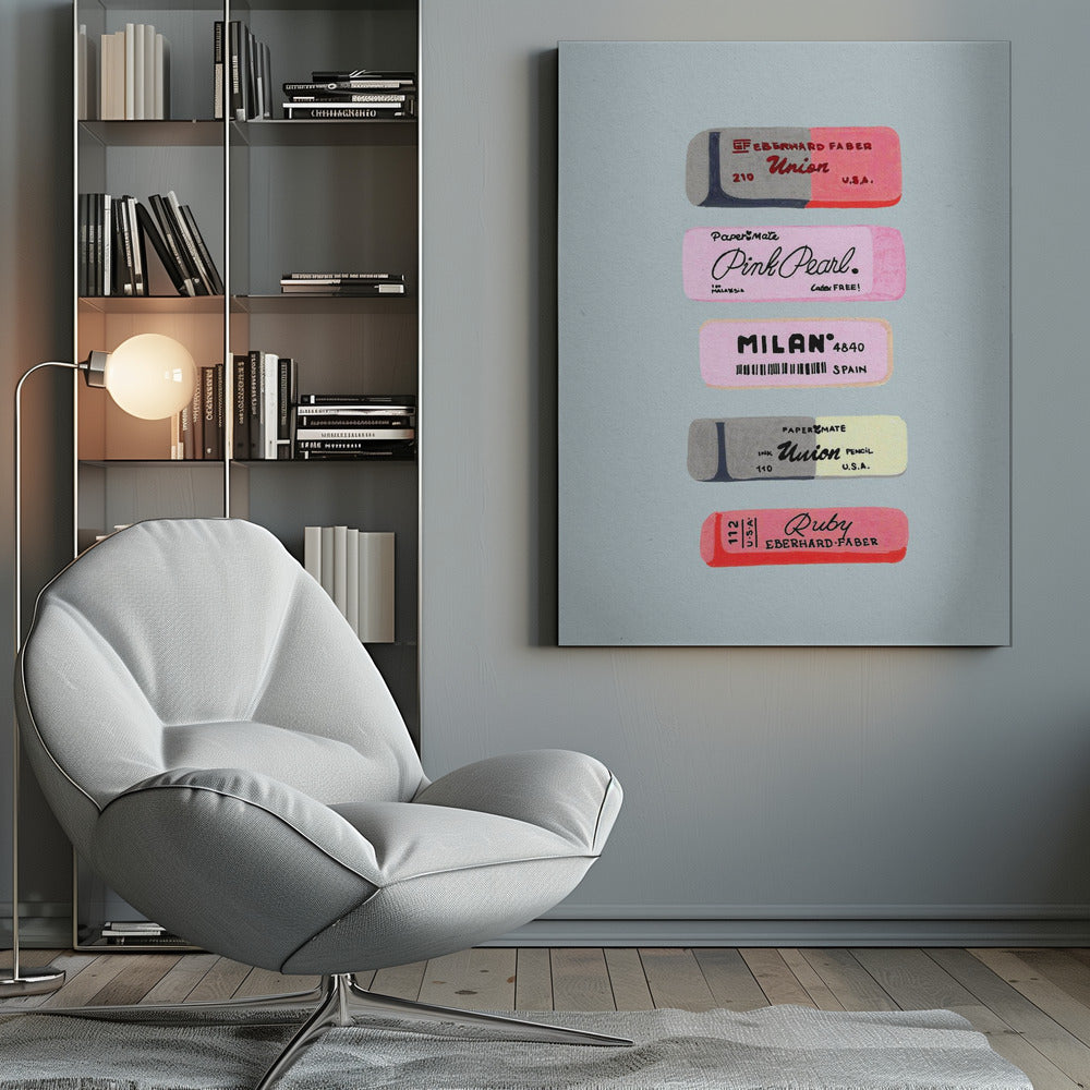 Erasers Art Print - Poster / Art Print