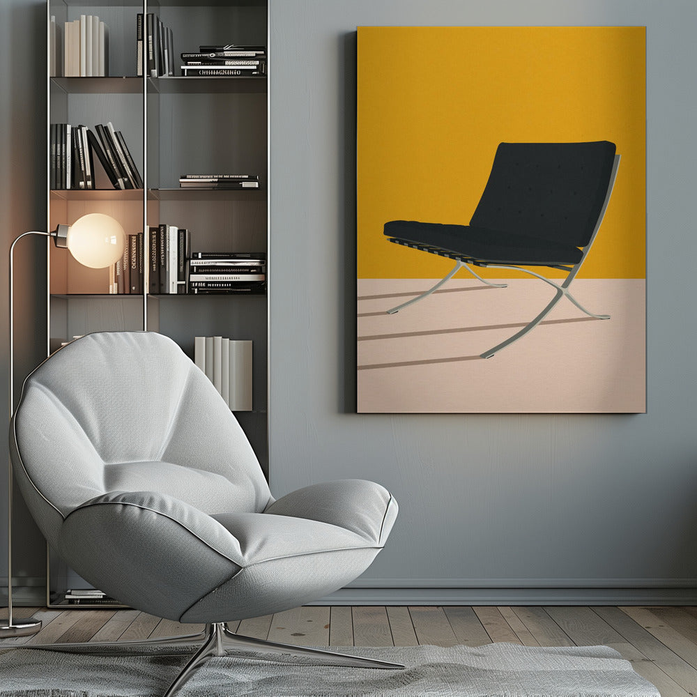 Barcelona Chair By Mies Van Der Rohe - Poster / Art Print