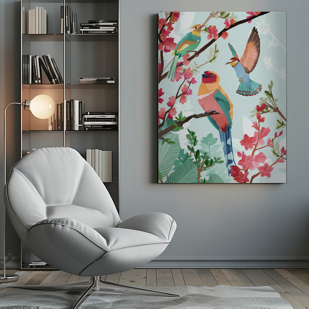 Birds of Summer - Poster / Art Print
