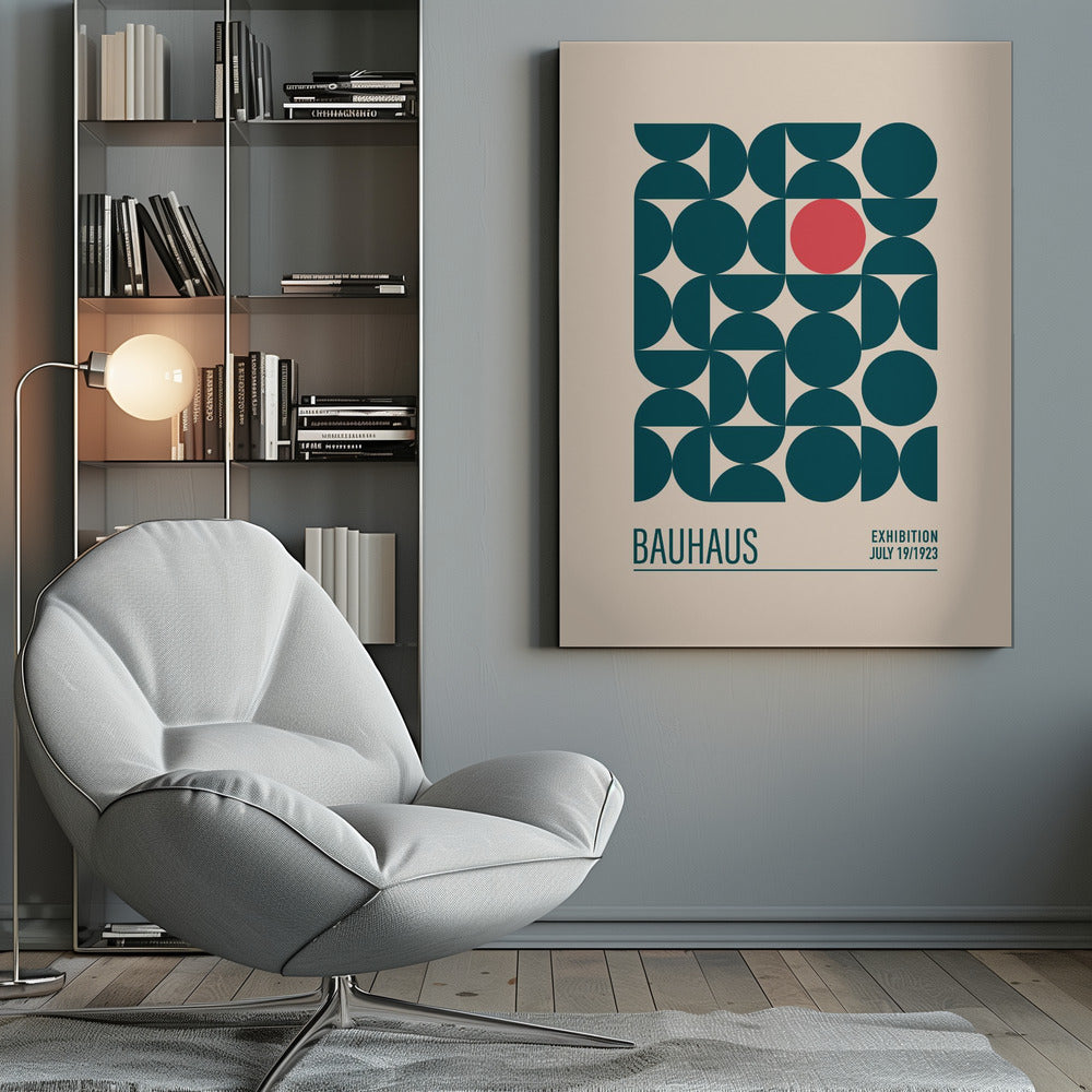 Bauhaus Mavi Kureler - Poster / Art Print
