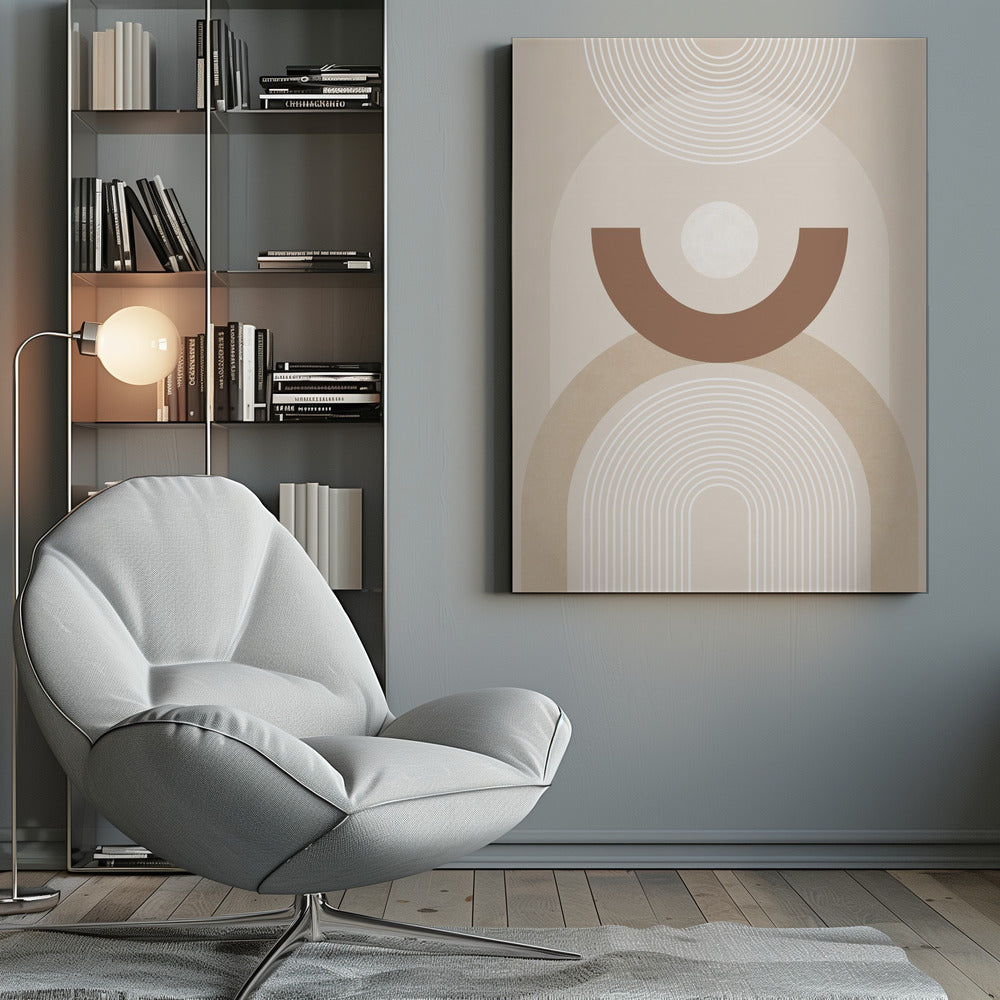 Beige Mid Century Poster No.1 - Poster / Art Print
