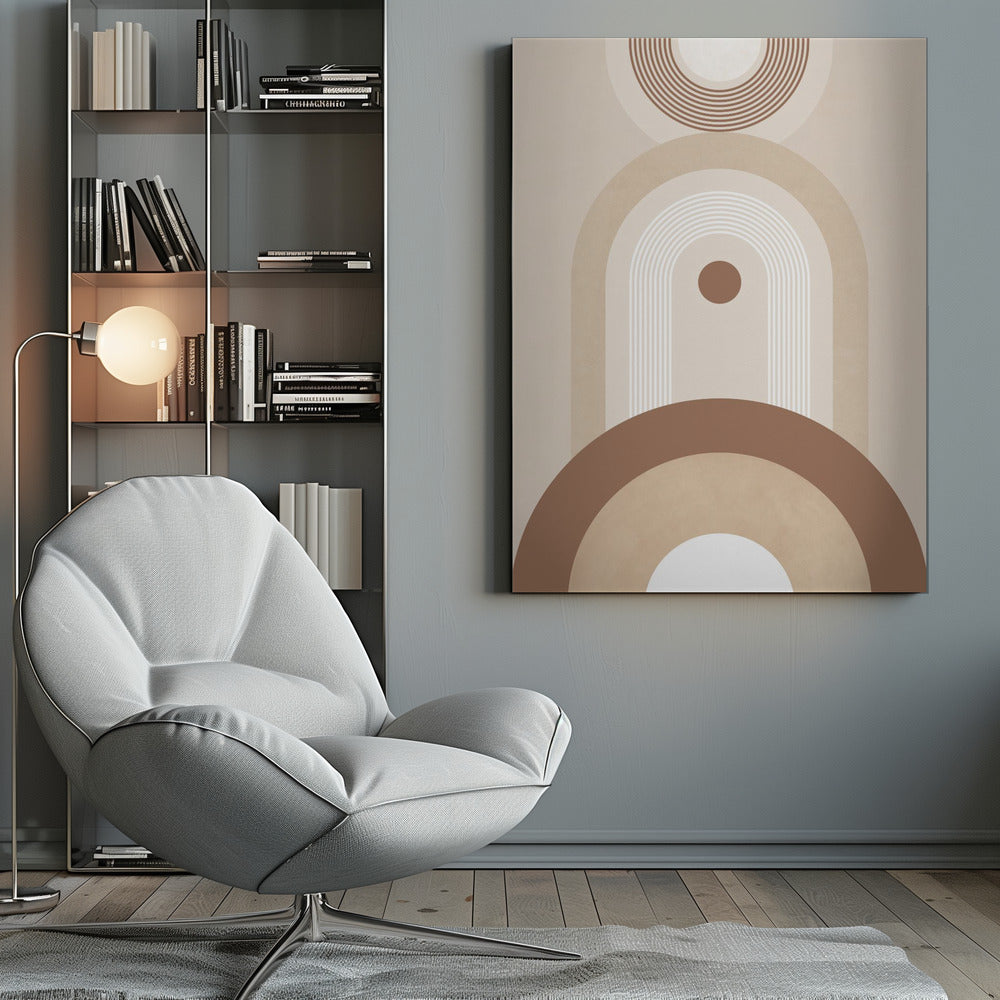 Beige Mid Century Poster No.2 - Poster / Art Print