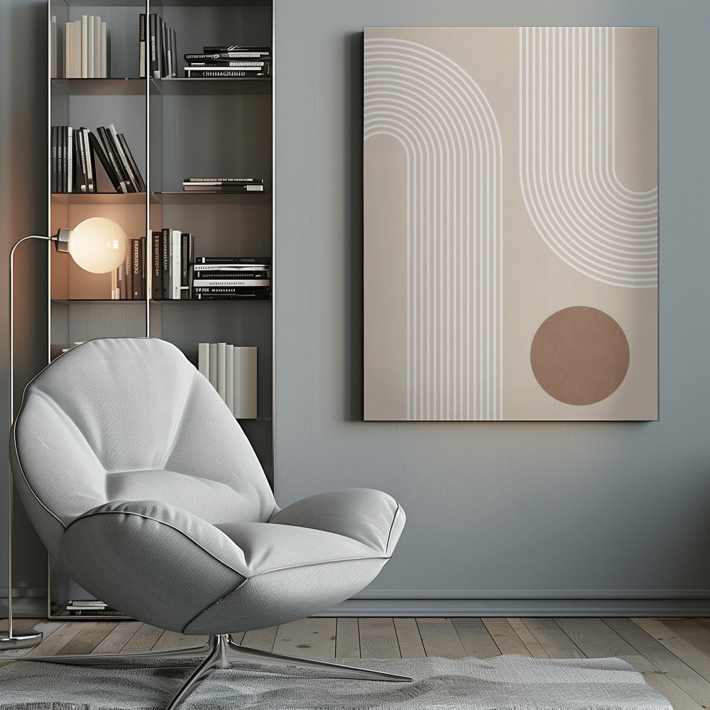 Beige Arc Poster No.1 - Poster / Art Print