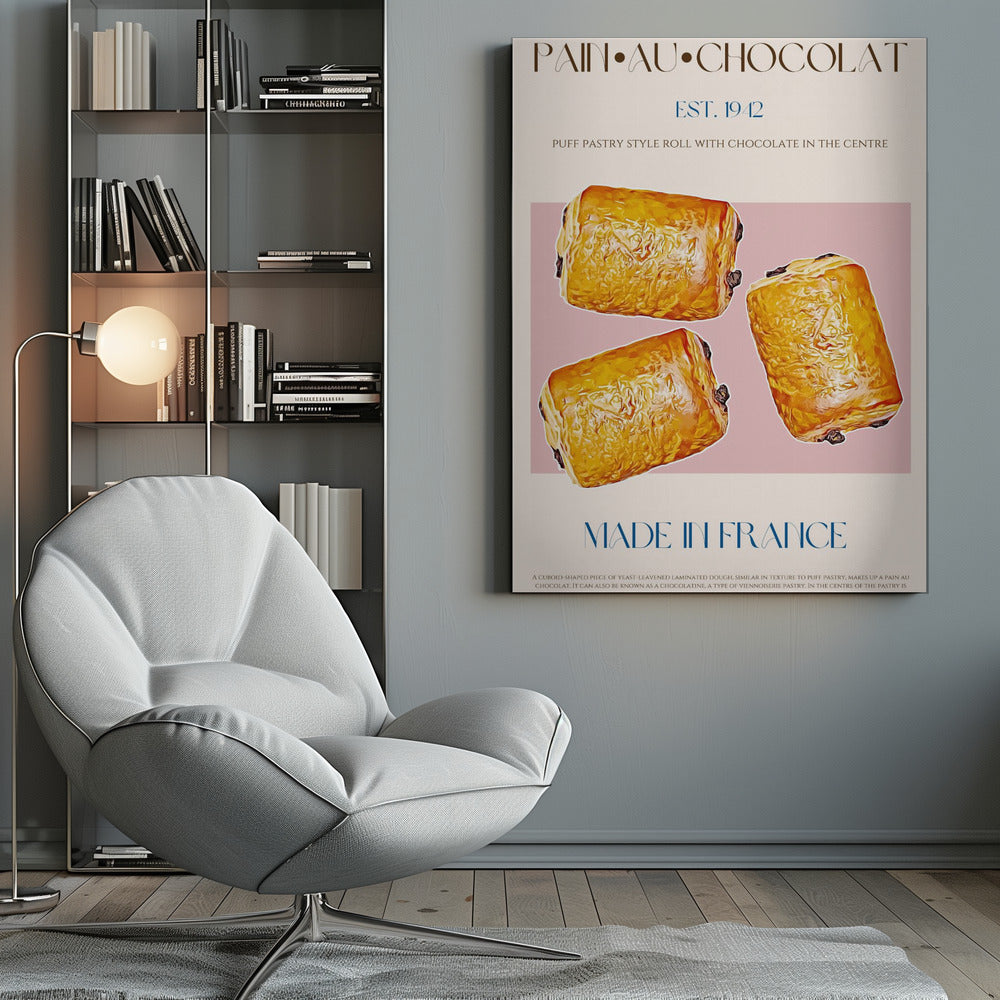 Pain Au Chocolat Print - Poster / Art Print