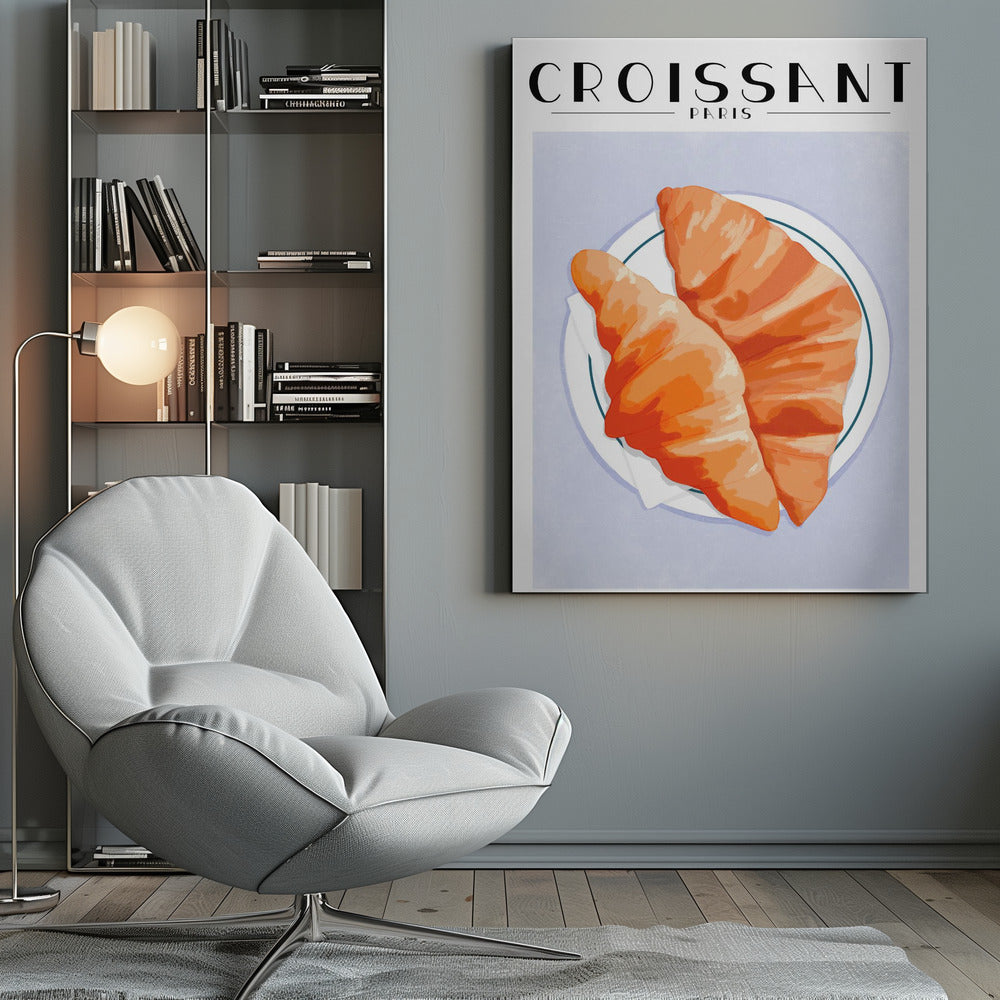 Croissant - Paris - Poster / Art Print