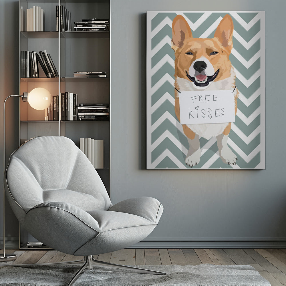 Free Kisses - Poster / Art Print