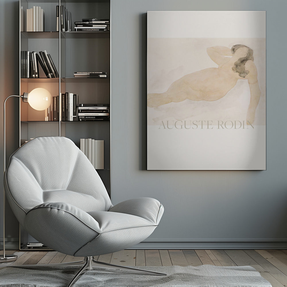 Study of a Nude (lying On Side) - Poster / Art Print