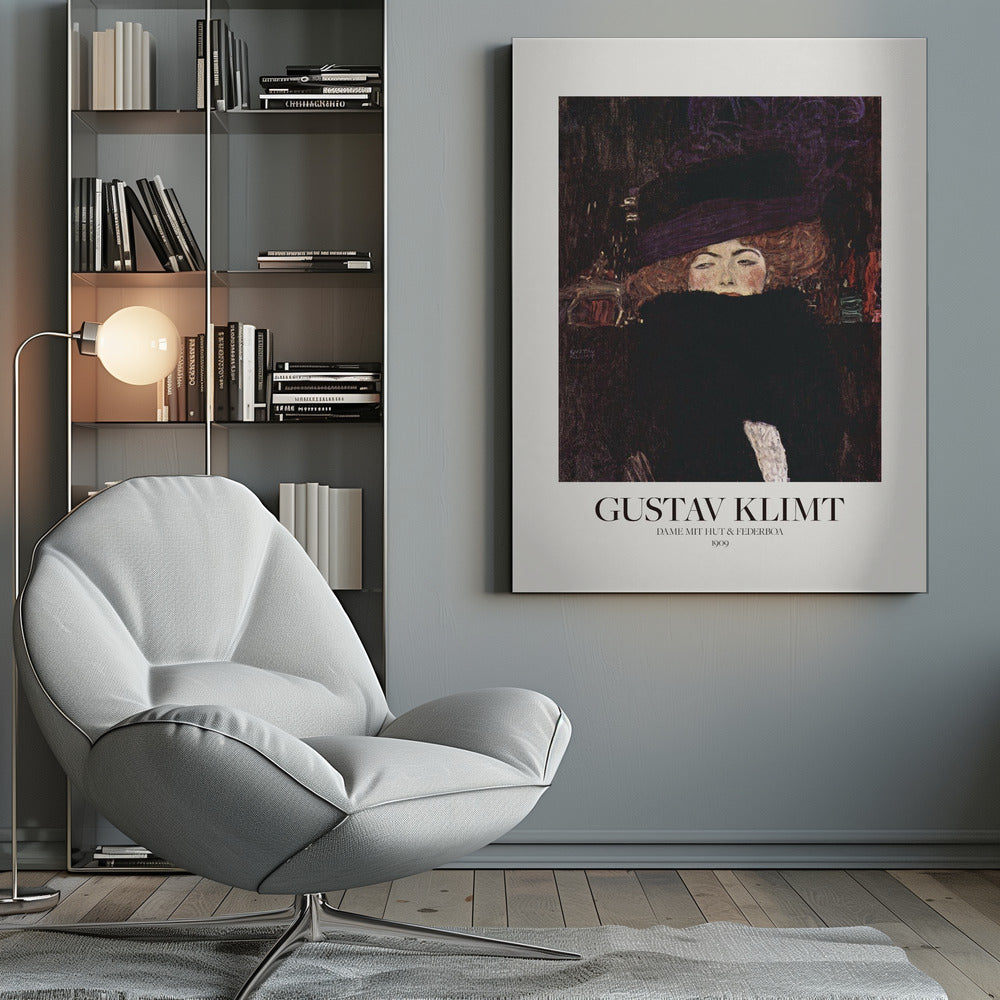 Dame Mit Hut Und Federboa (1909) Poster - Poster / Art Print