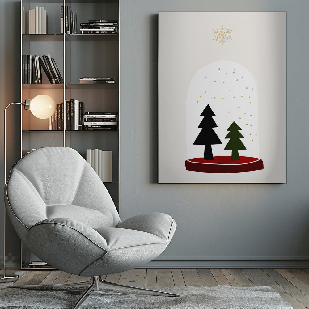 Dancing Snowflakes - Poster / Art Print