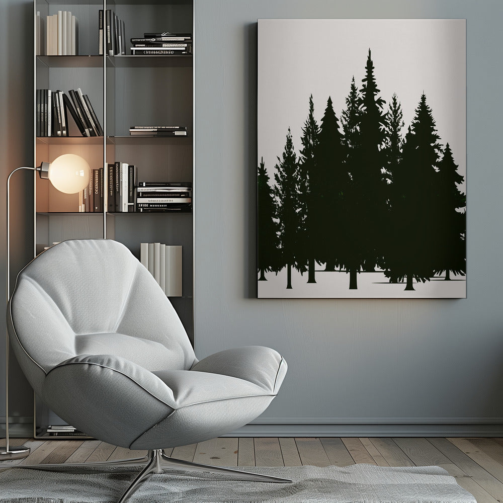 Tannenwald (dark) - Poster / Art Print