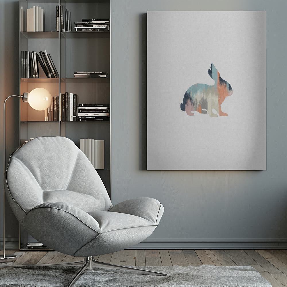 Pastel Rabbit - Poster / Art Print