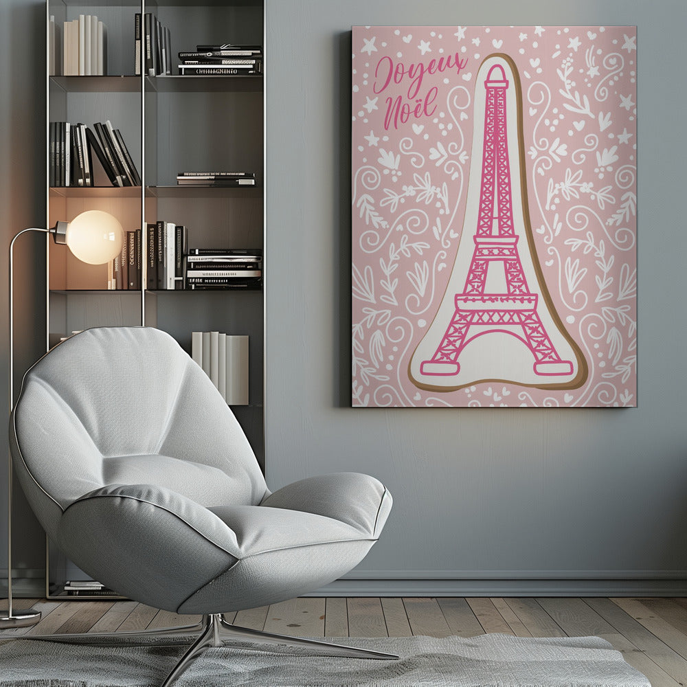 Eiffel tower iced gingerbread cookie - Poster / Art Print