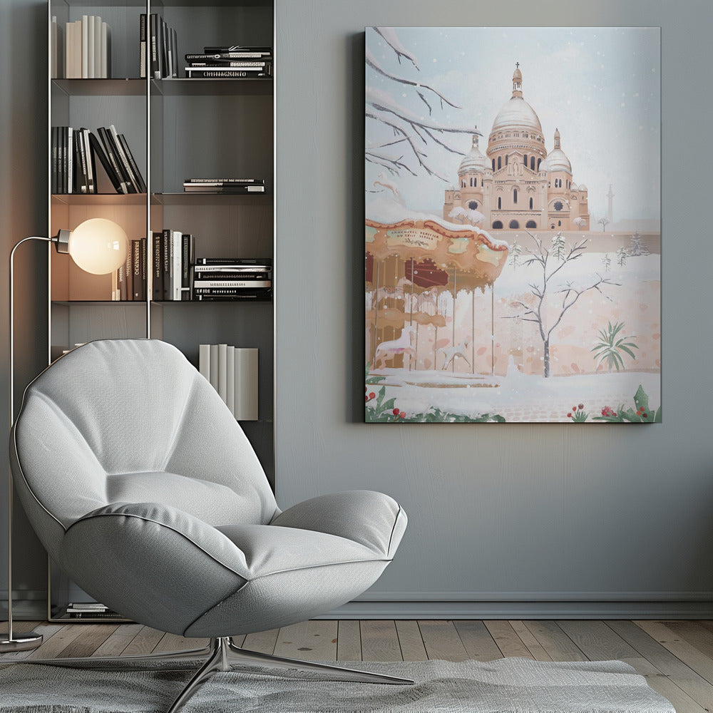 Winter in Paris - Poster / Art Print