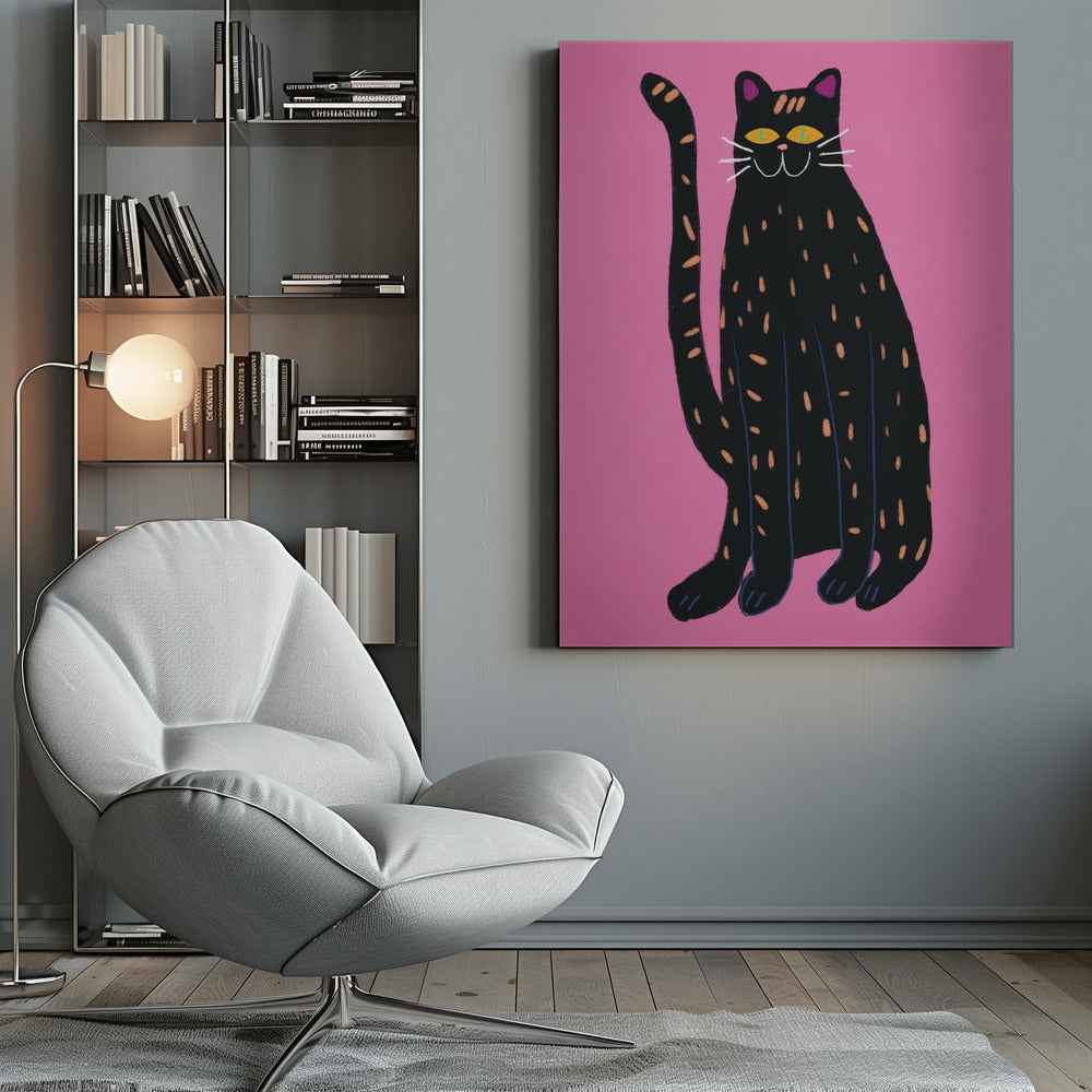 Black cat - Poster / Art Print
