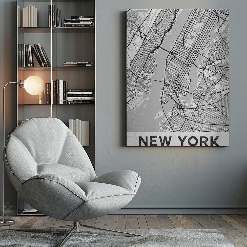 New York White - Poster / Art Print
