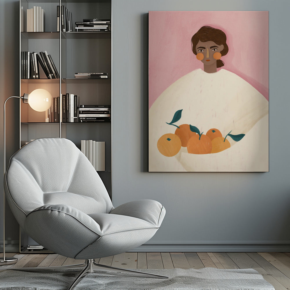 The Woman With the Oranges - Poster / Art Print