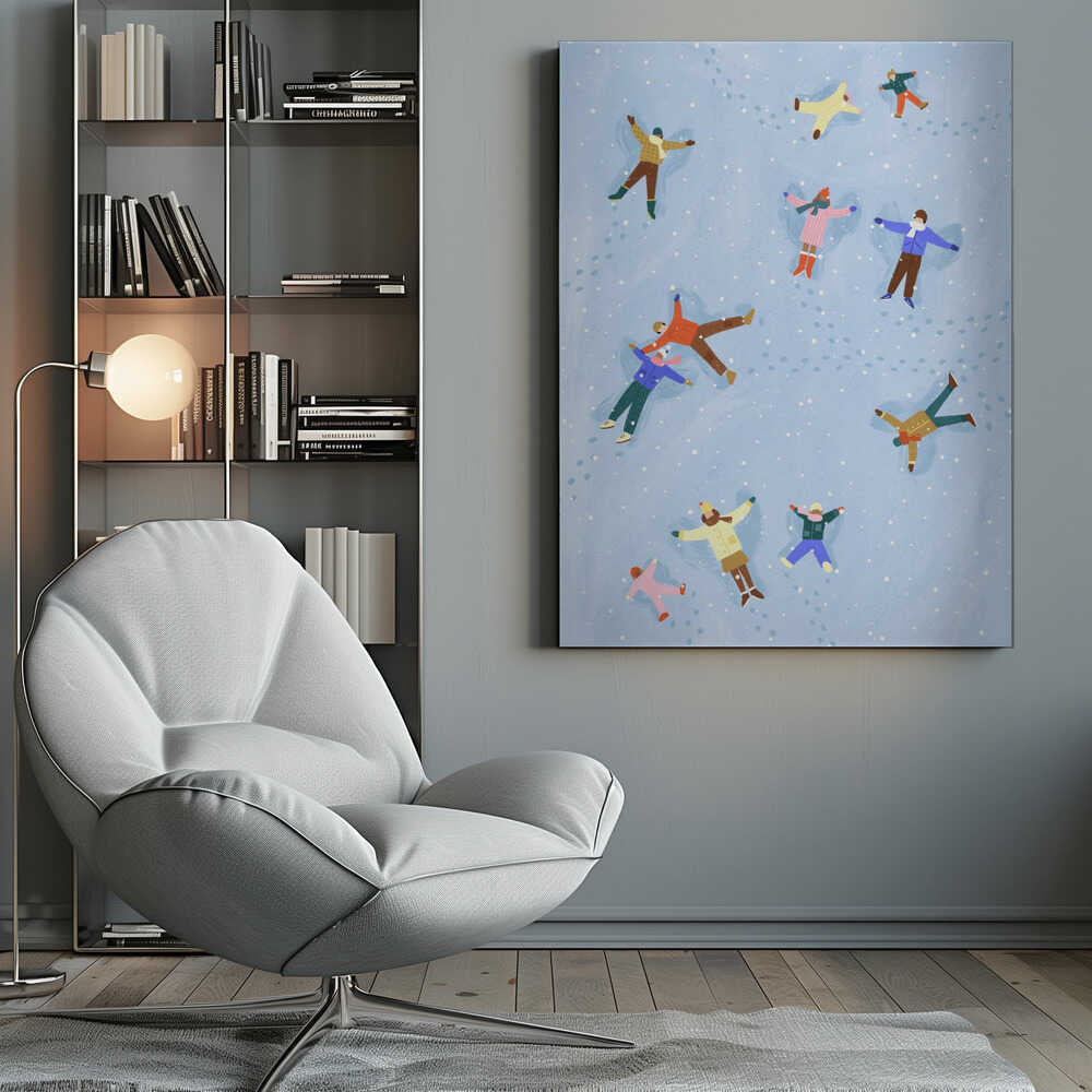 Snowy Angels Delight - Poster / Art Print