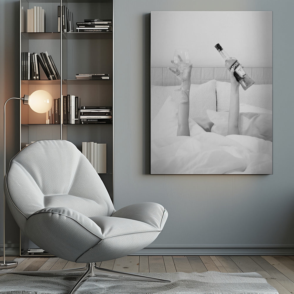 Aperol In Bed Low Key - Poster / Art Print