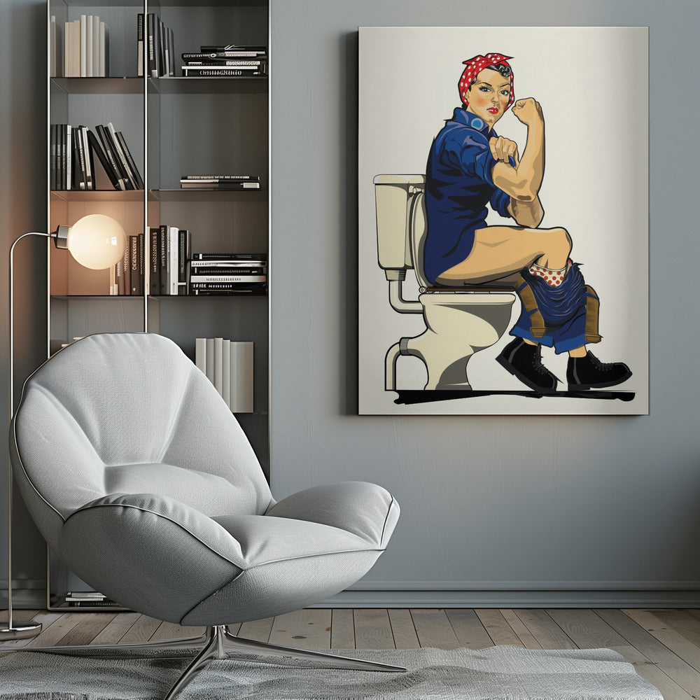 We Can Do It, Toilet Edition - Poster / Art Print