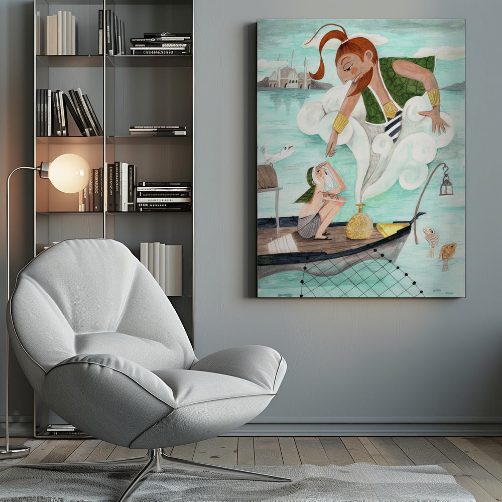 The Fisherman and the Jinni - Poster / Art Print