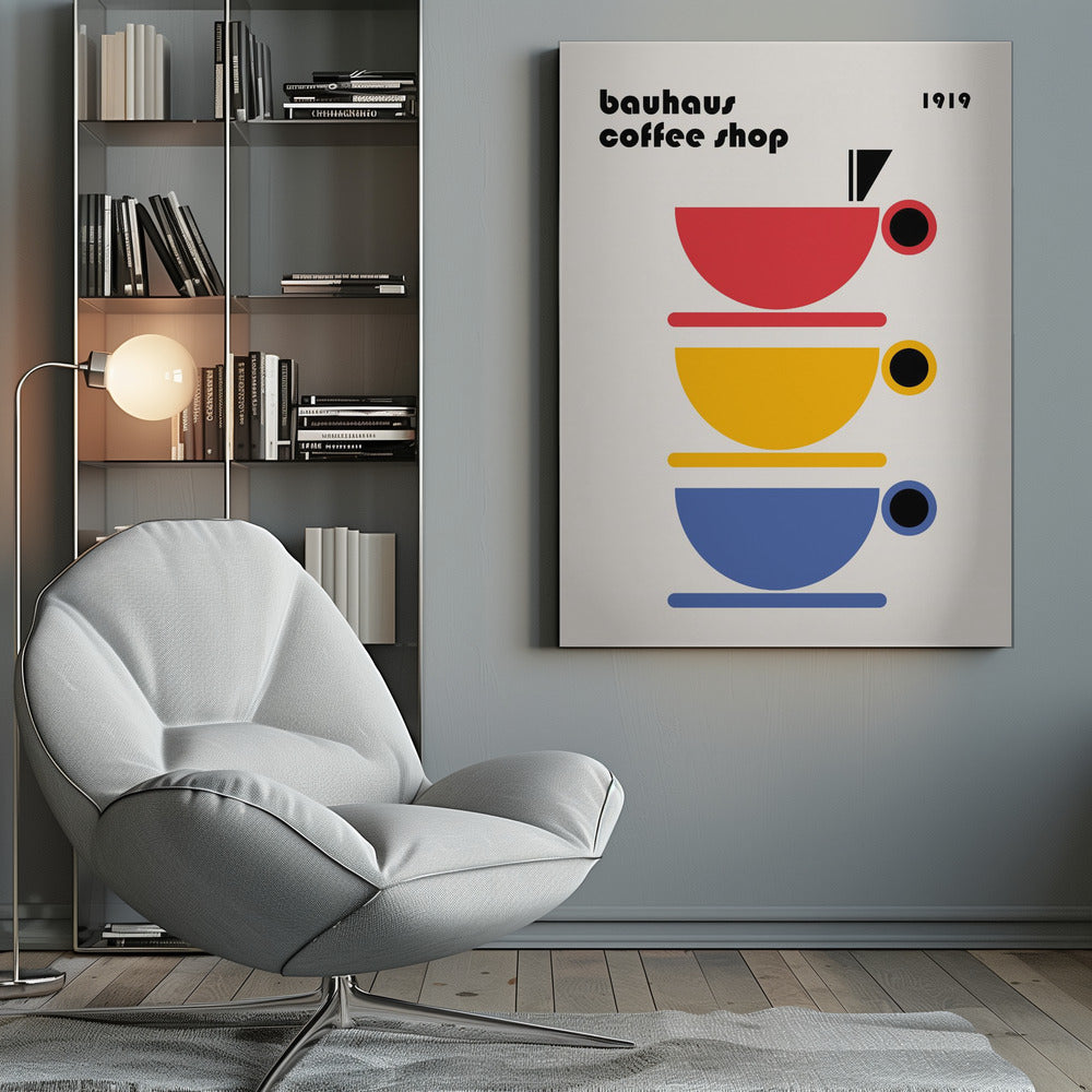 Bauhaus Coffee Minimalist - Poster / Art Print