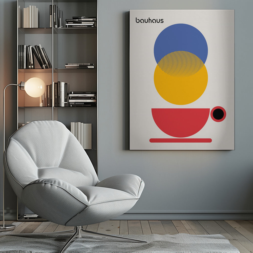 Bauhaus Coffee Abstract - Poster / Art Print