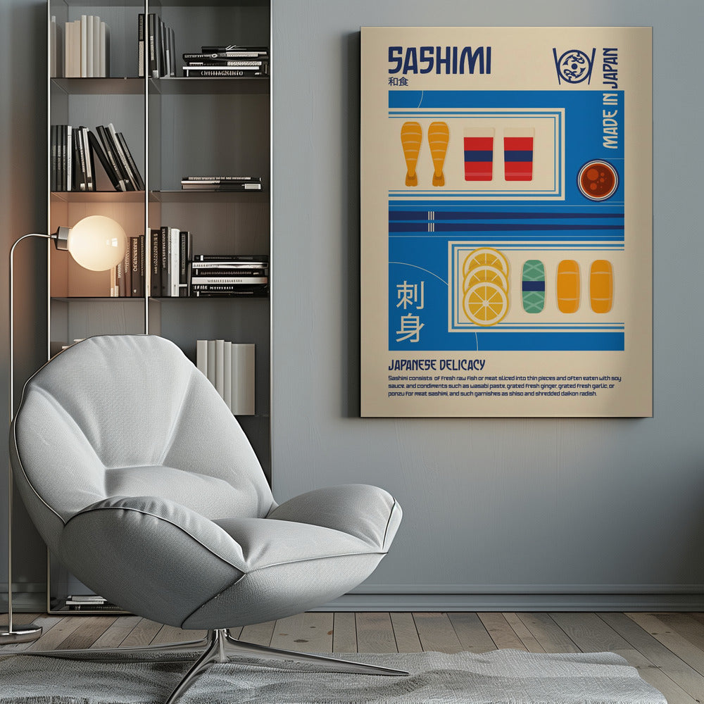 Sashimi Japanese Food Print - Poster / Art Print